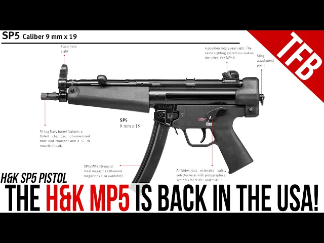 the h&k mp5 is back in the usa!introducing the sp